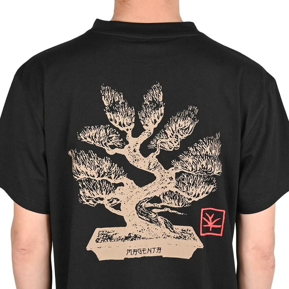 Magenta Bonsai Short-Sleeved T-Shirt - Black
