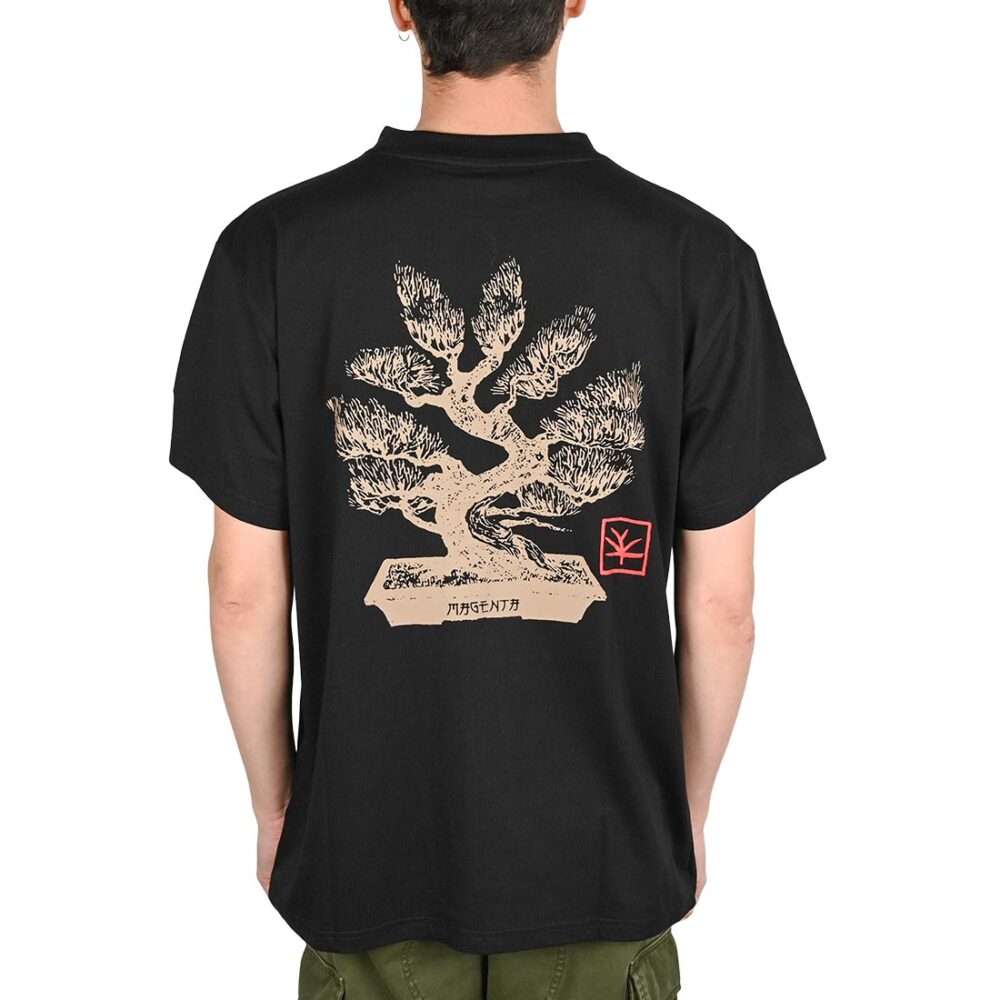 Magenta Bonsai Short-Sleeved T-Shirt - Black
