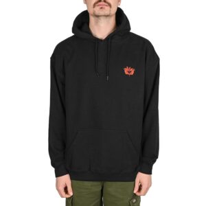 Magenta Pillar Pullover Hoodie - Black