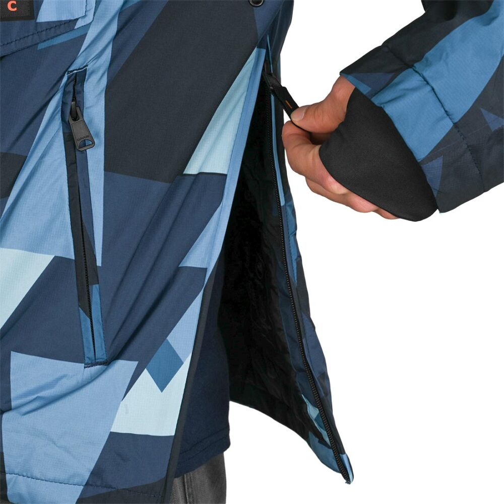 Napapijri Rainforest Next All Over Print Anorak Jacket - Blue