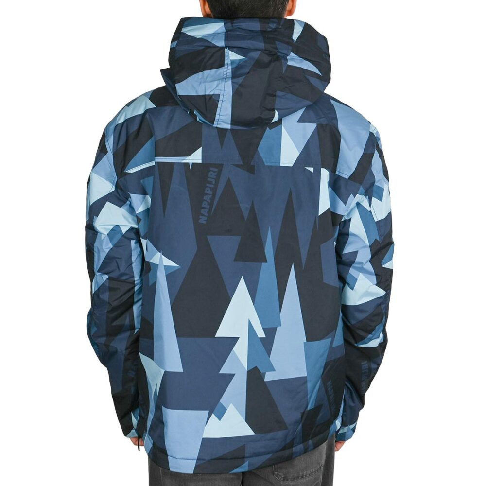 Napapijri Rainforest Next All Over Print Anorak Jacket - Blue