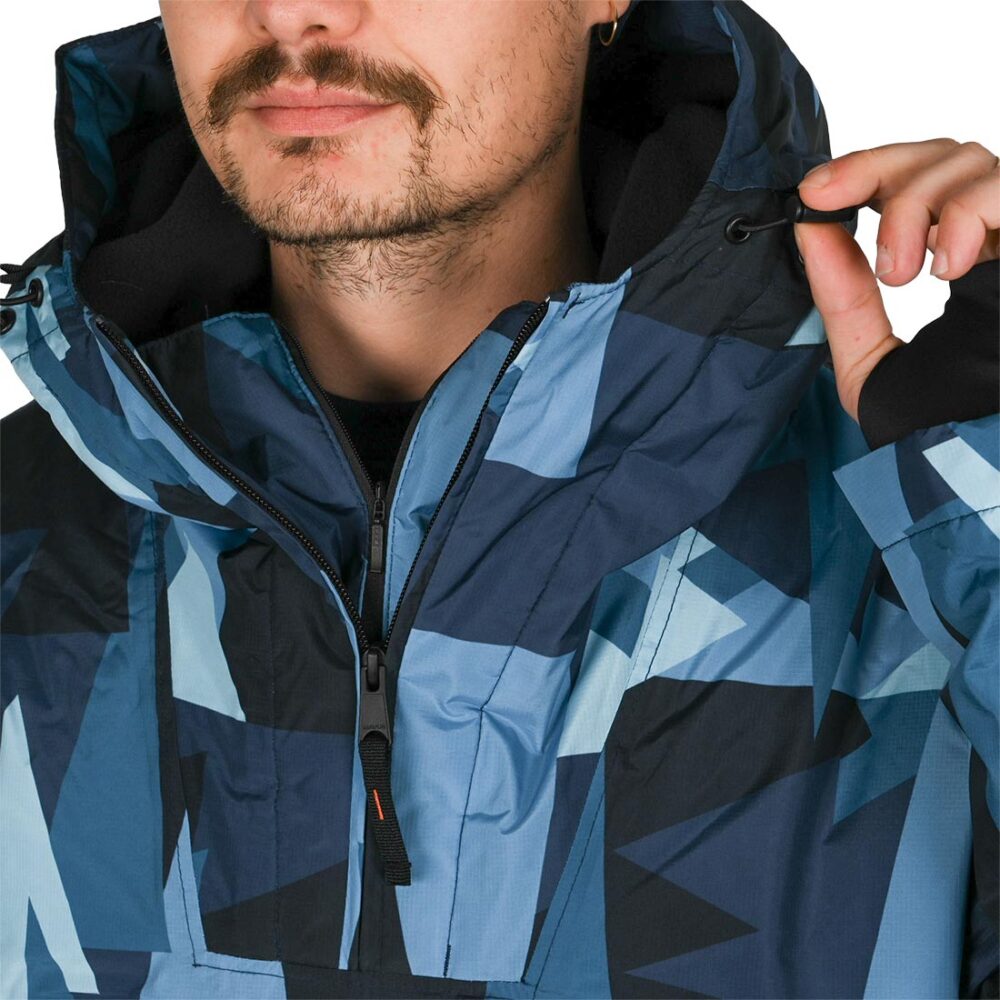 Napapijri Rainforest Next All Over Print Anorak Jacket - Blue