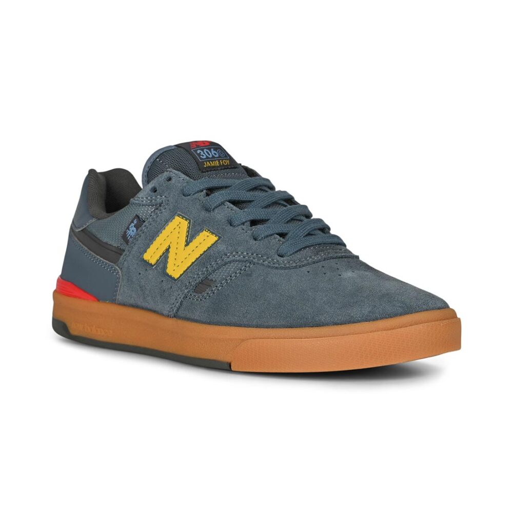 New Balance Numeric 306C Foy Skate Shoes - Shadow Blue/Mars Yellow
