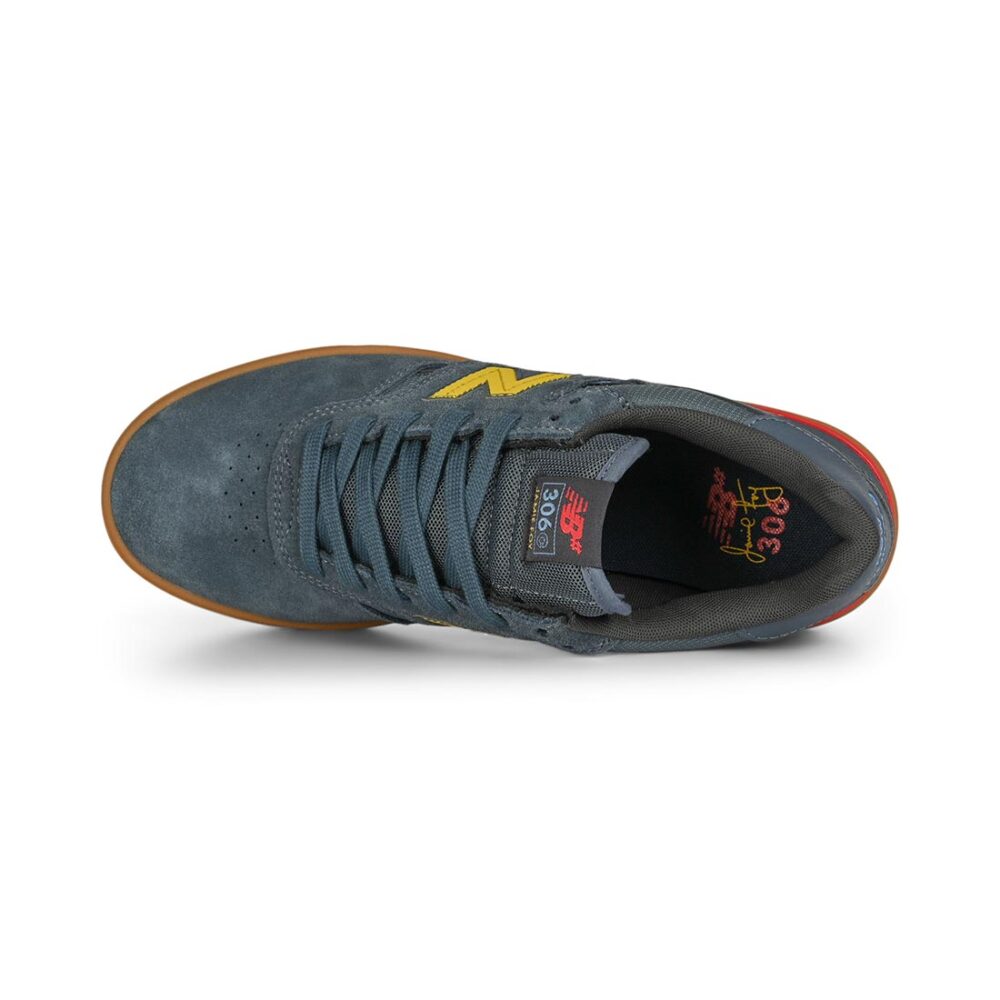 New Balance Numeric 306C Foy Skate Shoes - Shadow Blue/Mars Yellow