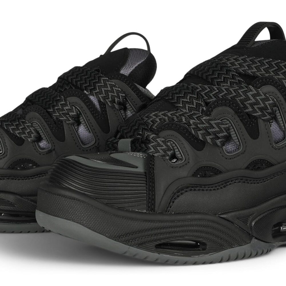 Osiris D3 2001 Skate Shoes - Black/Charcoal/Zig Zag