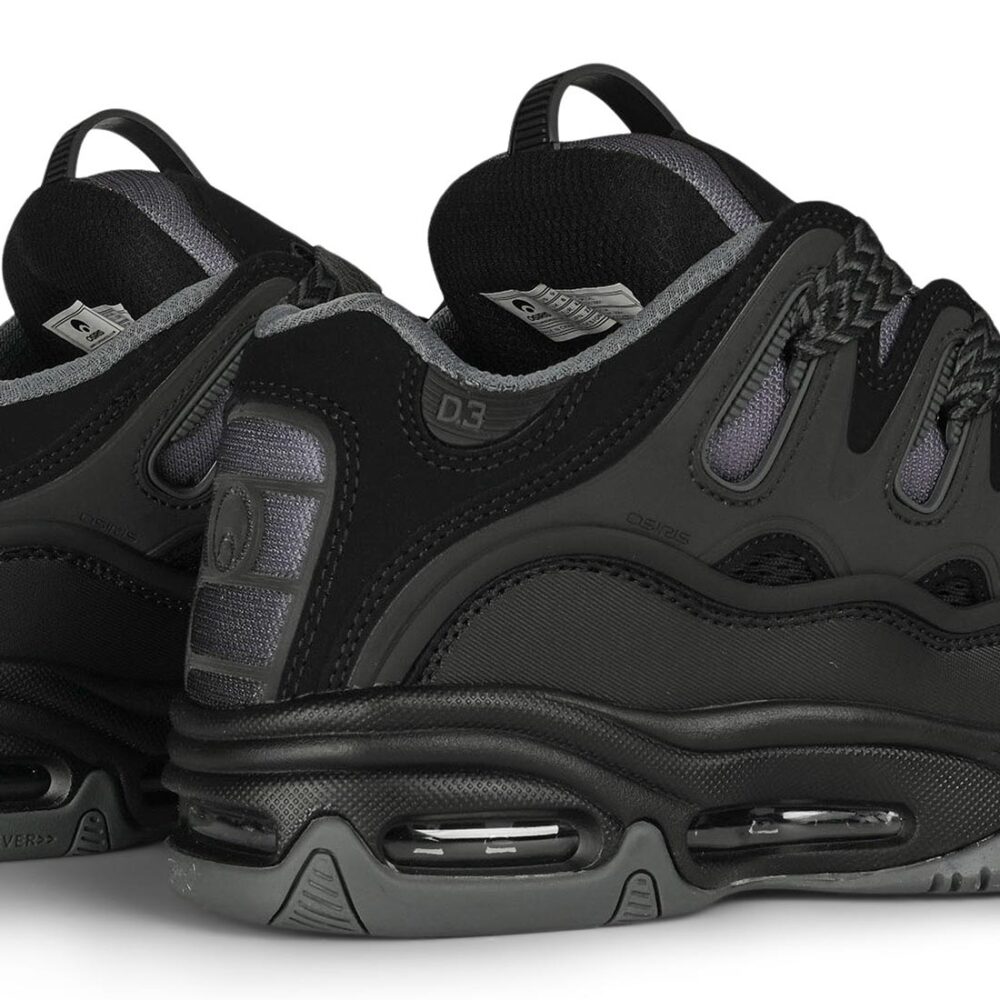 Osiris D3 2001 Skate Shoes - Black/Charcoal/Zig Zag