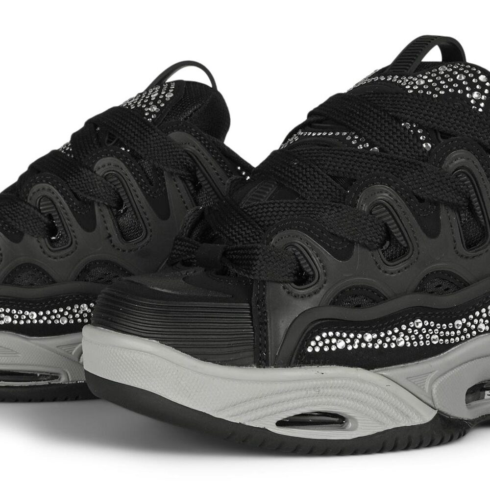 Osiris D3 2001 Skate Shoes - Black/Grey/Diamond