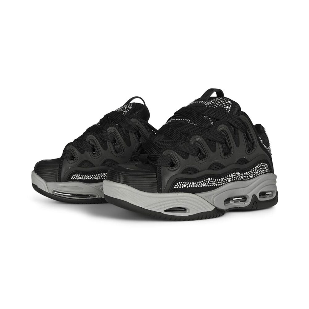 Osiris D3 2001 Skate Shoes - Black/Grey/Diamond