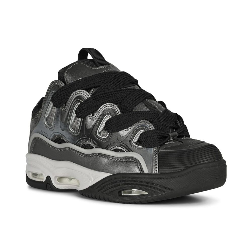 Osiris D3 2001 Skate Shoes - Grey/Black/White