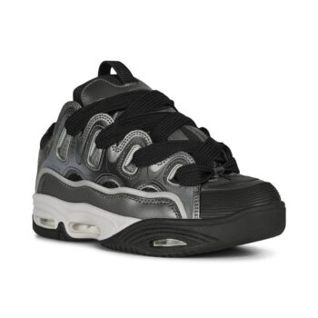 Osiris D3 2001 Skate Shoes - Grey/Black/White