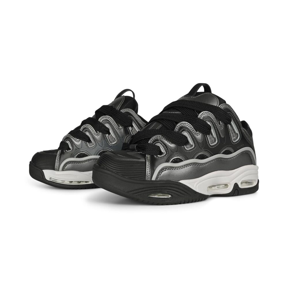 Osiris D3 2001 Skate Shoes - Grey/Black/White