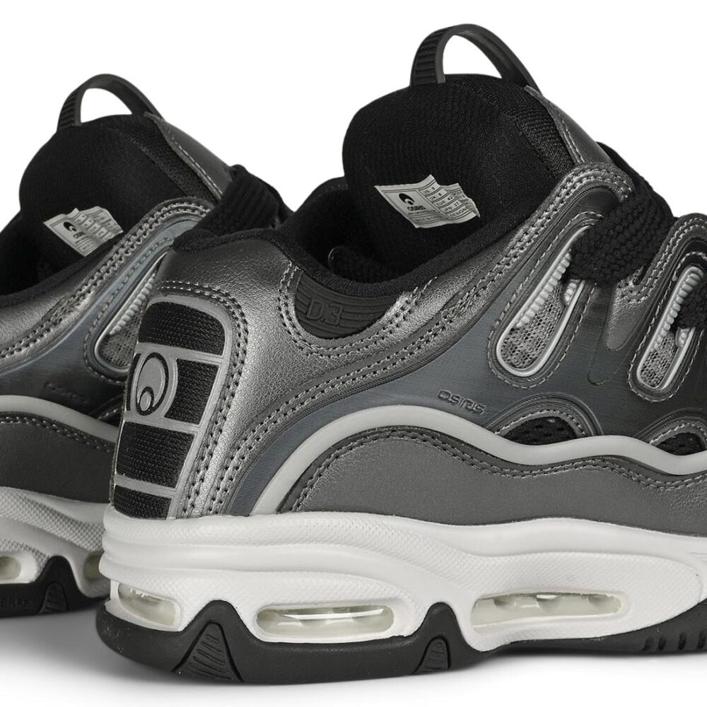 Osiris D3 2001 Skate Shoes - Grey/Black/White