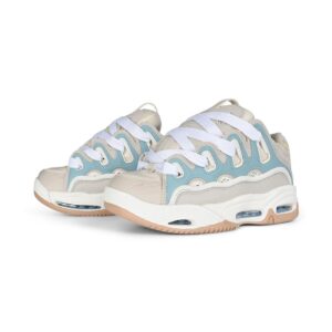 Osiris D3 2001 Skate Shoes - Sand/Baby Blue/Tan