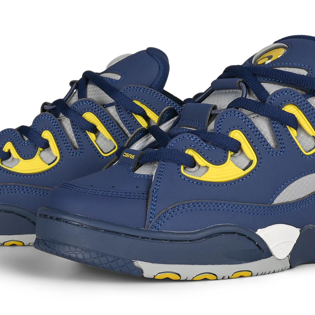 Osiris D3 E Skate Shoes - Navy/Grey/Yellow