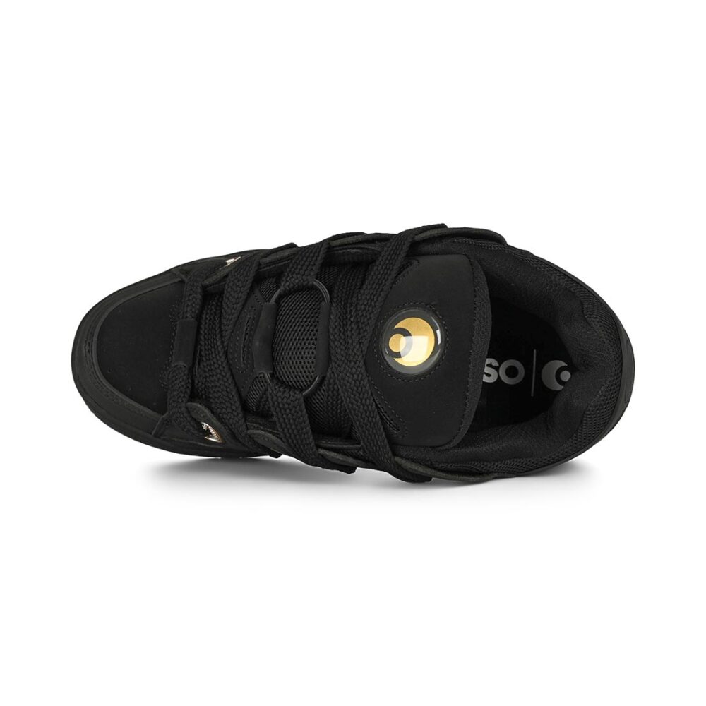 Osiris D3 OG Skate Shoes - Black/Black/Gold