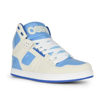 Osiris NYC 83 CLK High Top Shoes - Bone/Baby Blue/White