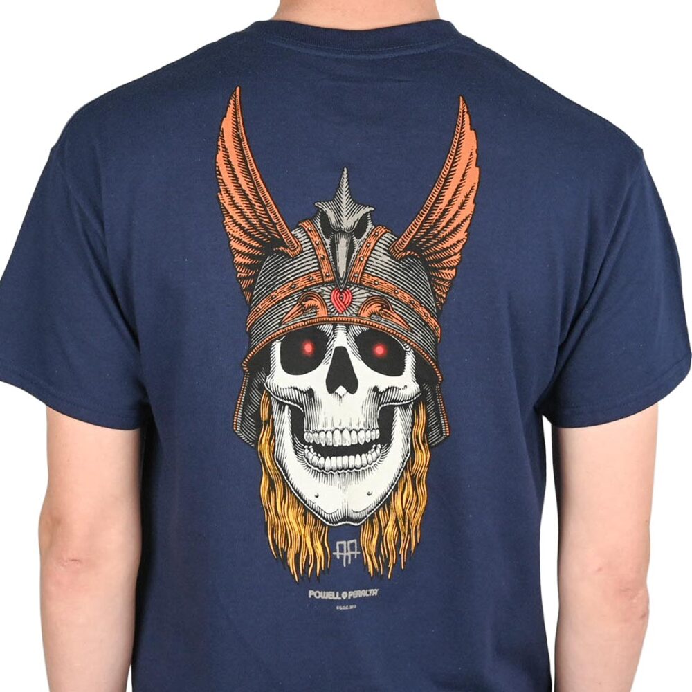 Powell Peralta Andy Anderson Skull S/S T-Shirt - Navy