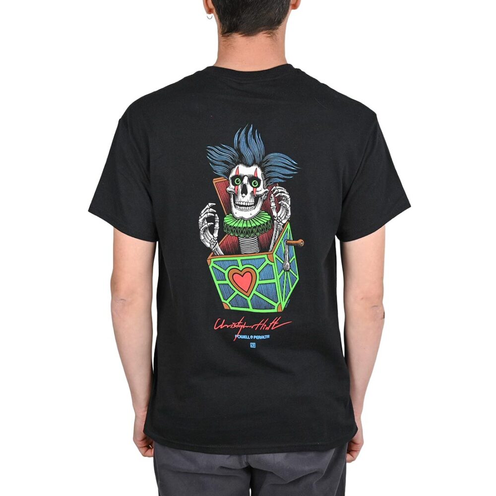 Powell Peralta Chris Hiett Skull S/S T-Shirt - Black