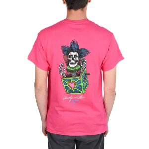 Powell Peralta Chris Hiett Skull S/S T-Shirt - Hot Pink