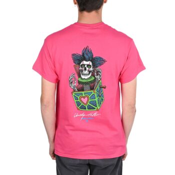 Powell Peralta Chris Hiett Skull S/S T-Shirt - Hot Pink