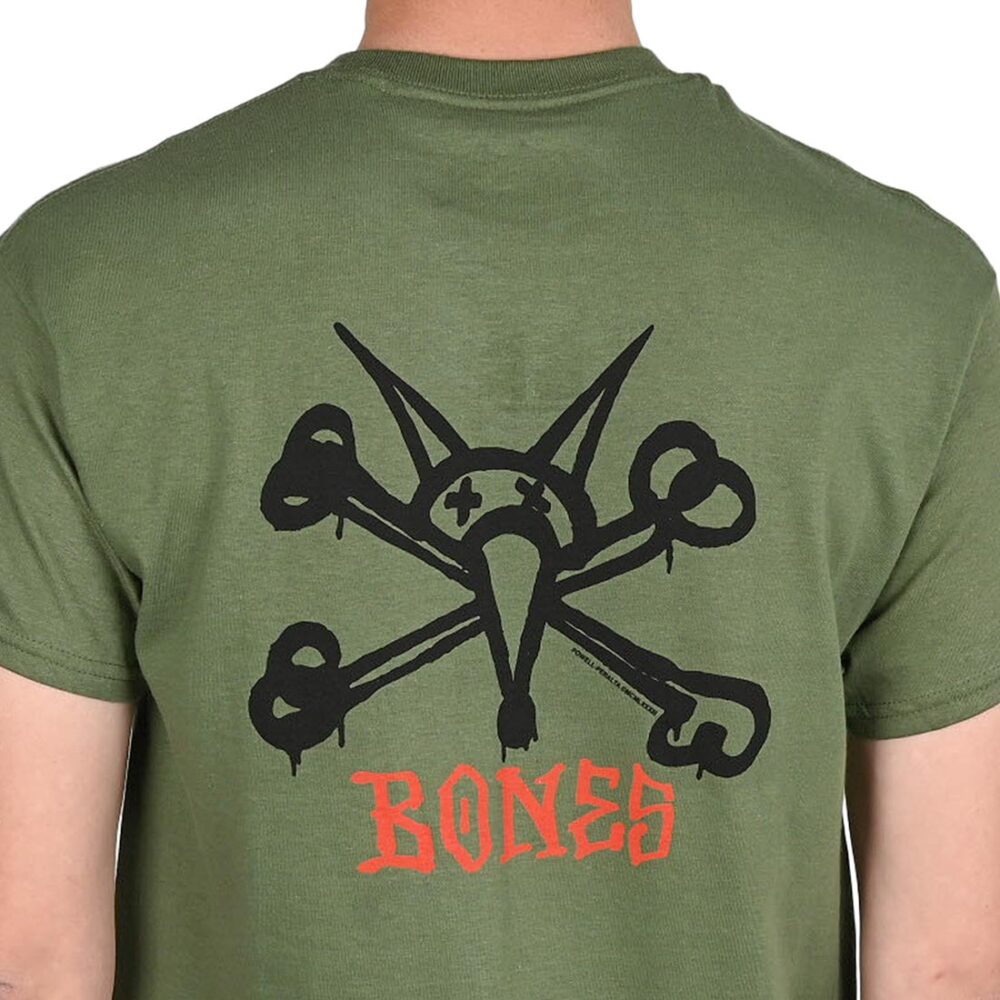 Powell Peralta Rat Bones S/S T-Shirt - Dark Green