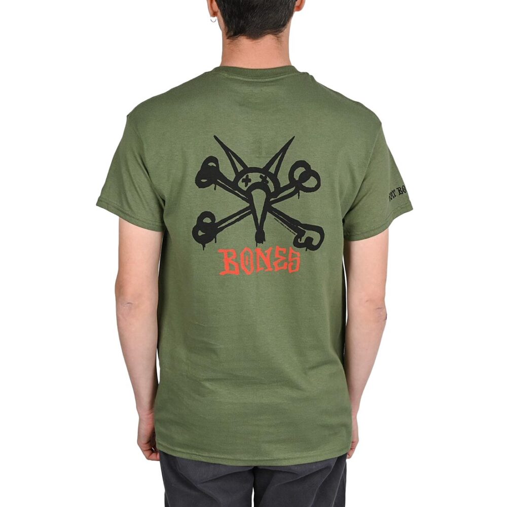 Powell Peralta Rat Bones S/S T-Shirt - Dark Green