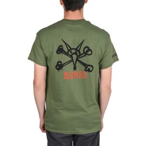 Powell Peralta Rat Bones S/S T-Shirt - Dark Green