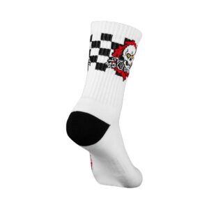 Powell Peralta Ripper Checker Crew Socks - Blue/Pink/White