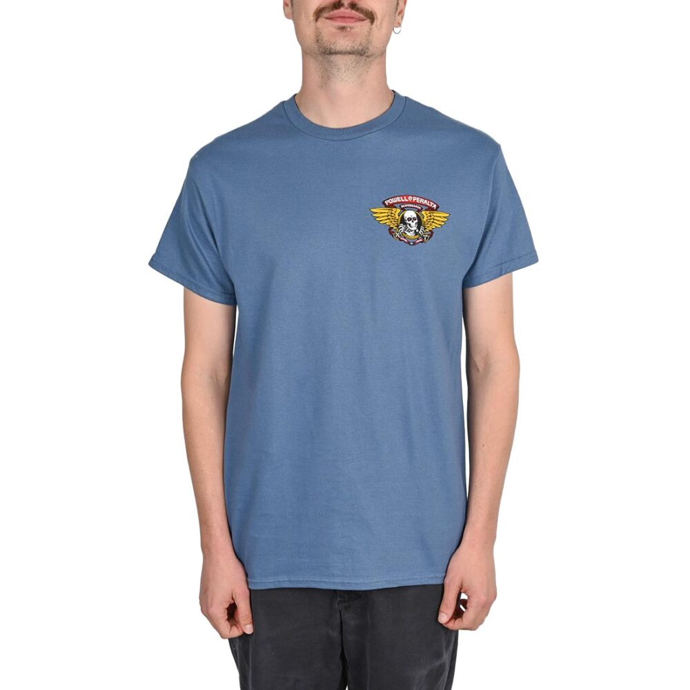 Powell Peralta Winged Ripper S/S T-Shirt - Indigo Blue
