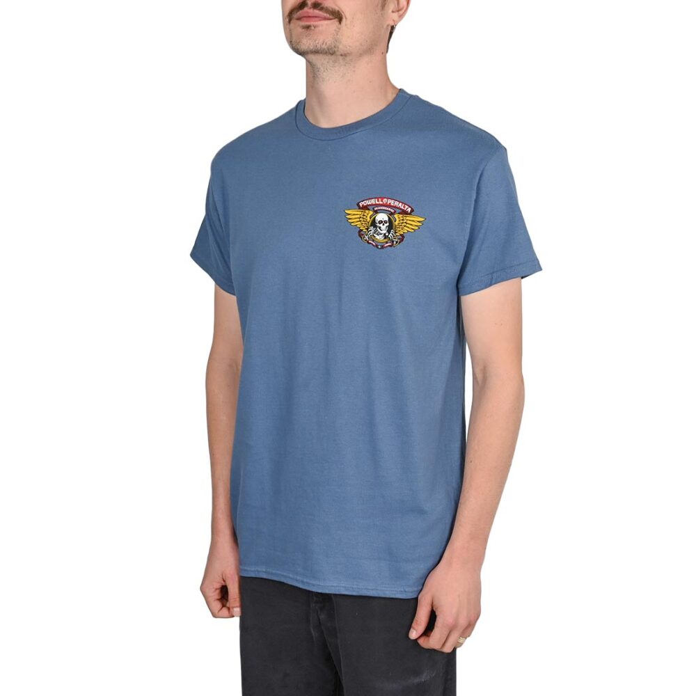 Powell Peralta Winged Ripper S/S T-Shirt - Indigo Blue