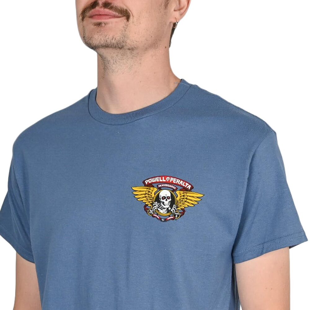Powell Peralta Winged Ripper S/S T-Shirt - Indigo Blue