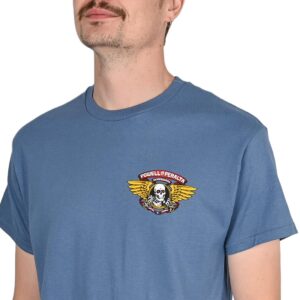 Powell Peralta Winged Ripper S/S T-Shirt - Indigo Blue