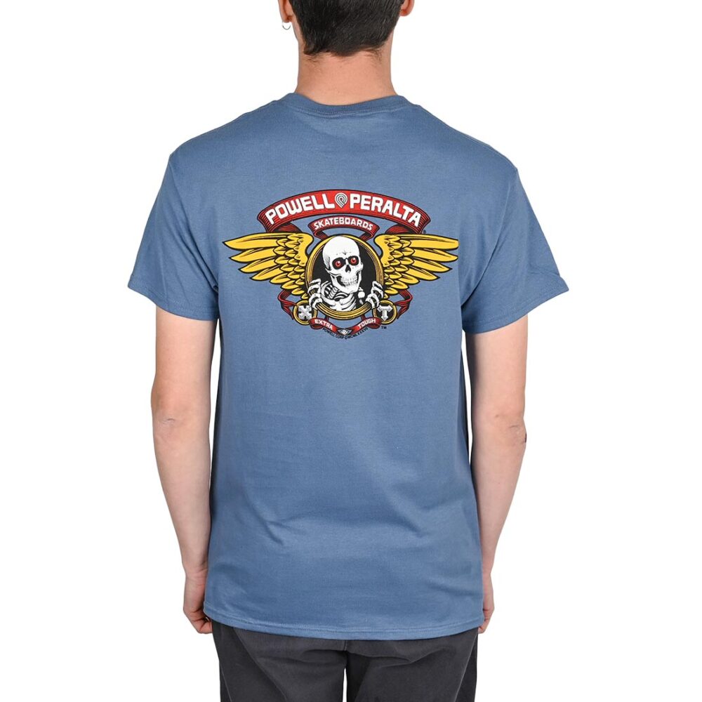 Powell Peralta Winged Ripper S/S T-Shirt - Indigo Blue