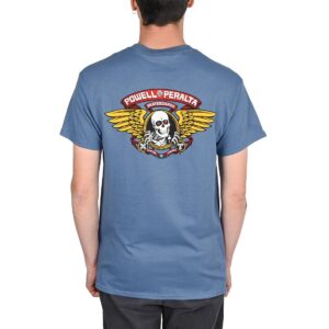 Powell Peralta Winged Ripper S/S T-Shirt - Indigo Blue