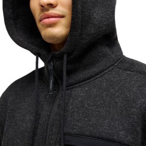 Quiksilver Keller Outdoor Zip Up Hoodie - Black Heather