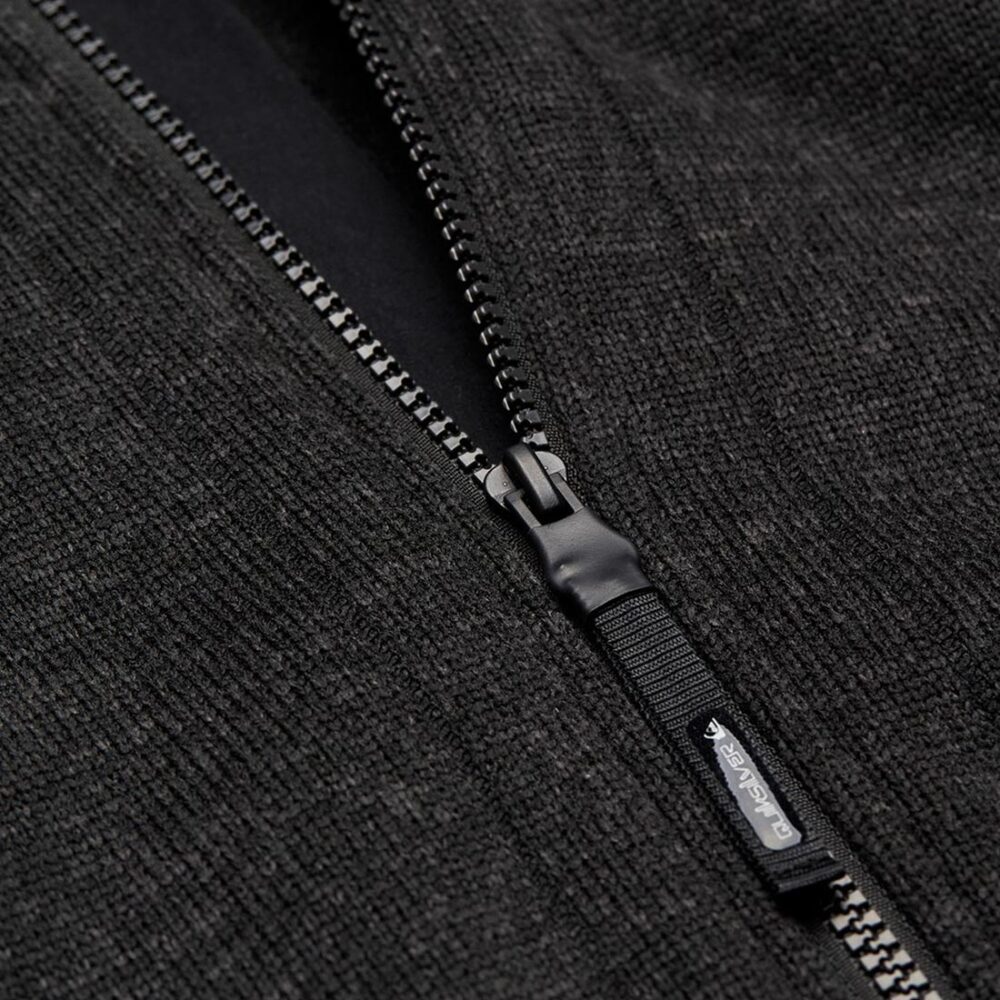Quiksilver Keller Outdoor Zip Up Hoodie - Black Heather