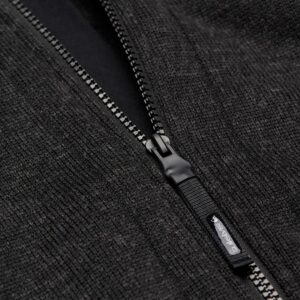 Quiksilver Keller Outdoor Zip Up Hoodie - Black Heather