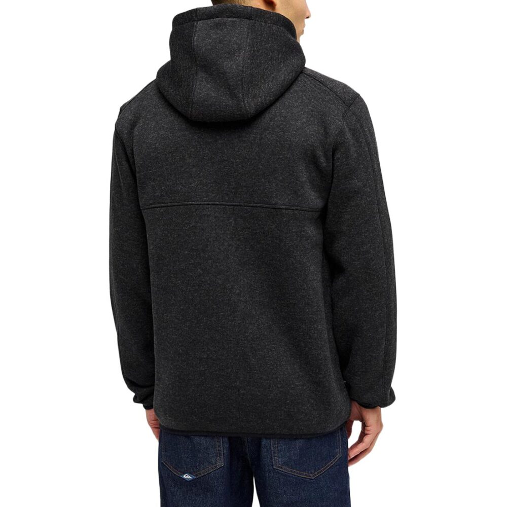 Quiksilver Keller Outdoor Zip Up Hoodie - Black Heather