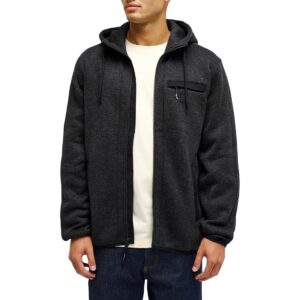 Quiksilver Keller Outdoor Zip Up Hoodie - Black Heather
