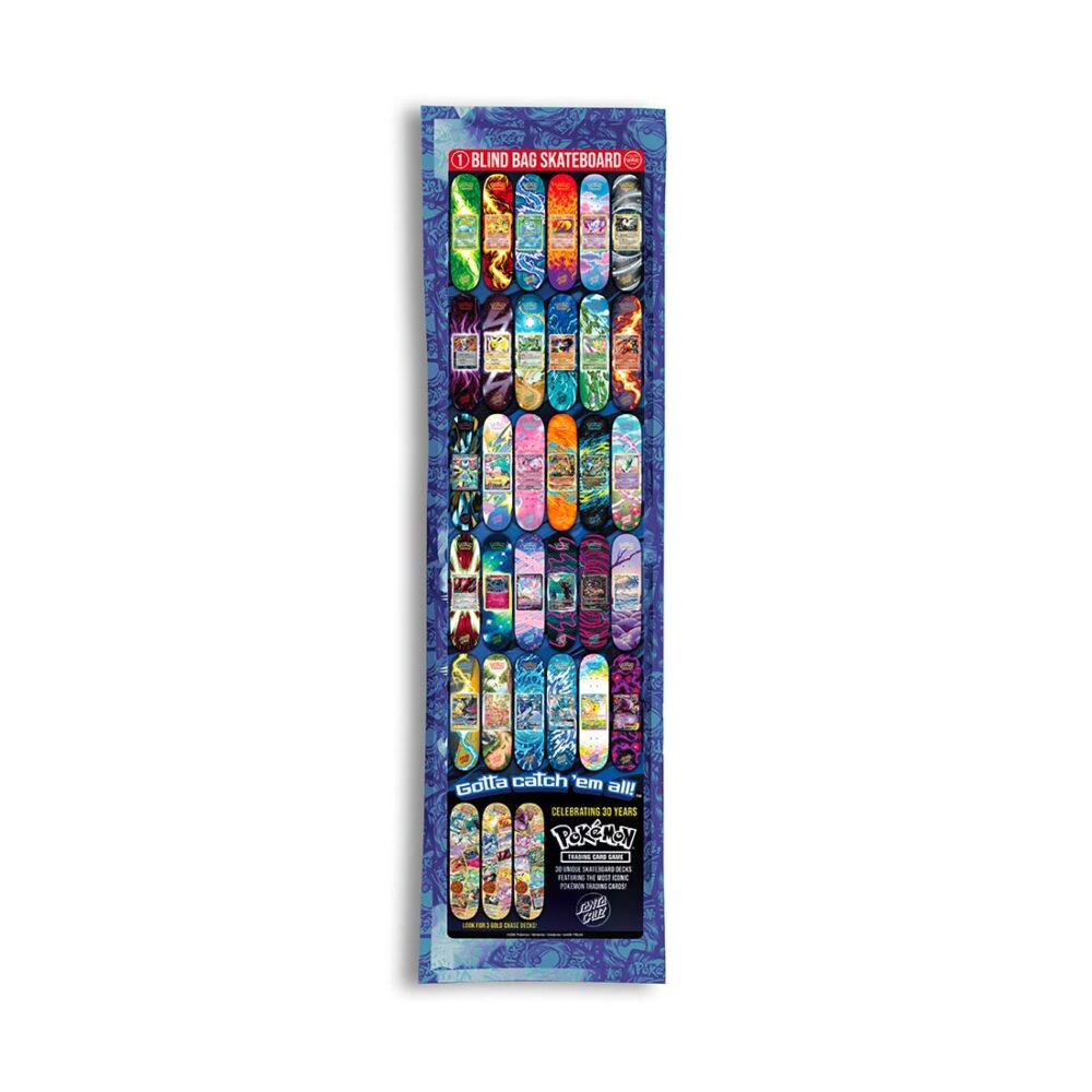 Santa Cruz x Pokémon TCG Blind Bag 8" Skateboard Deck - Assorted