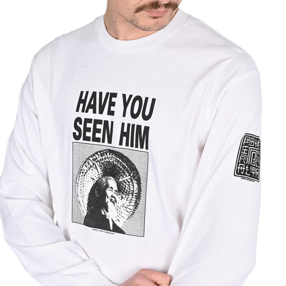 Powell Peralta Have You Seen Him L/S T-Shirt - White