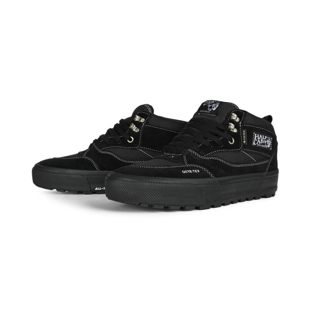 Vans Half Cab Gore-Tex Insulated Winterised Skate Shoes - Black/Black