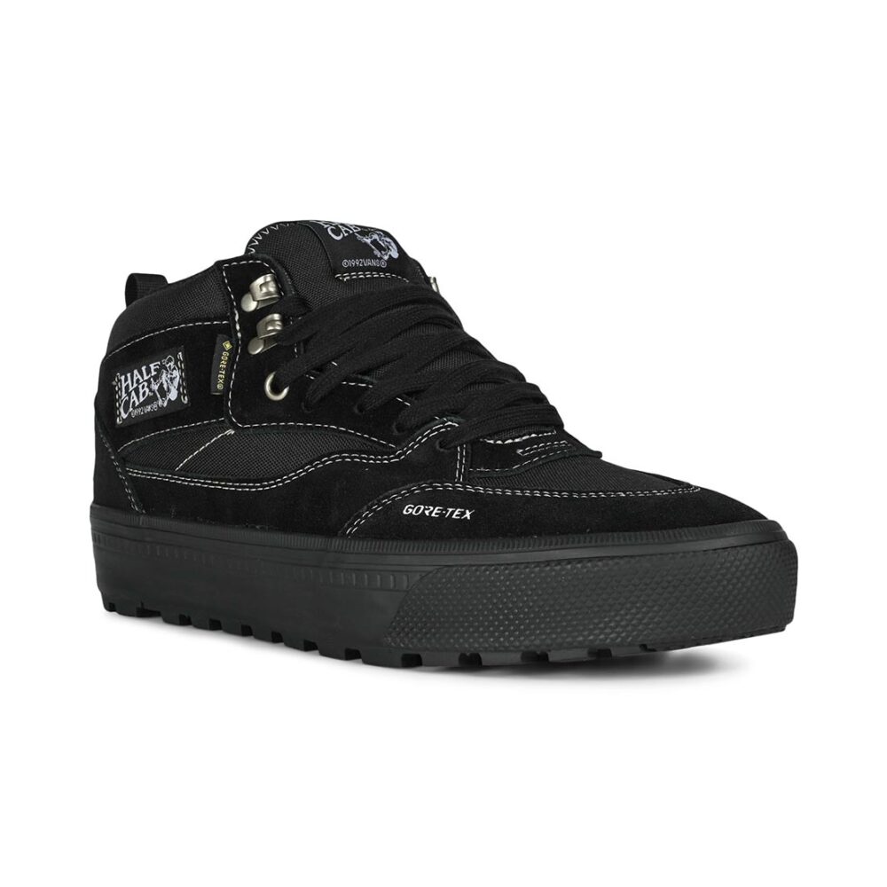 Vans Half Cab Gore-Tex Insulated Winterised Skate Shoes - Black/Black