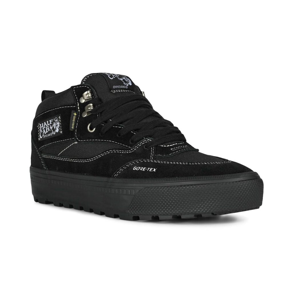 Vans Half Cab Gore-Tex Insulated Winterised Skate Shoes - Black/Black