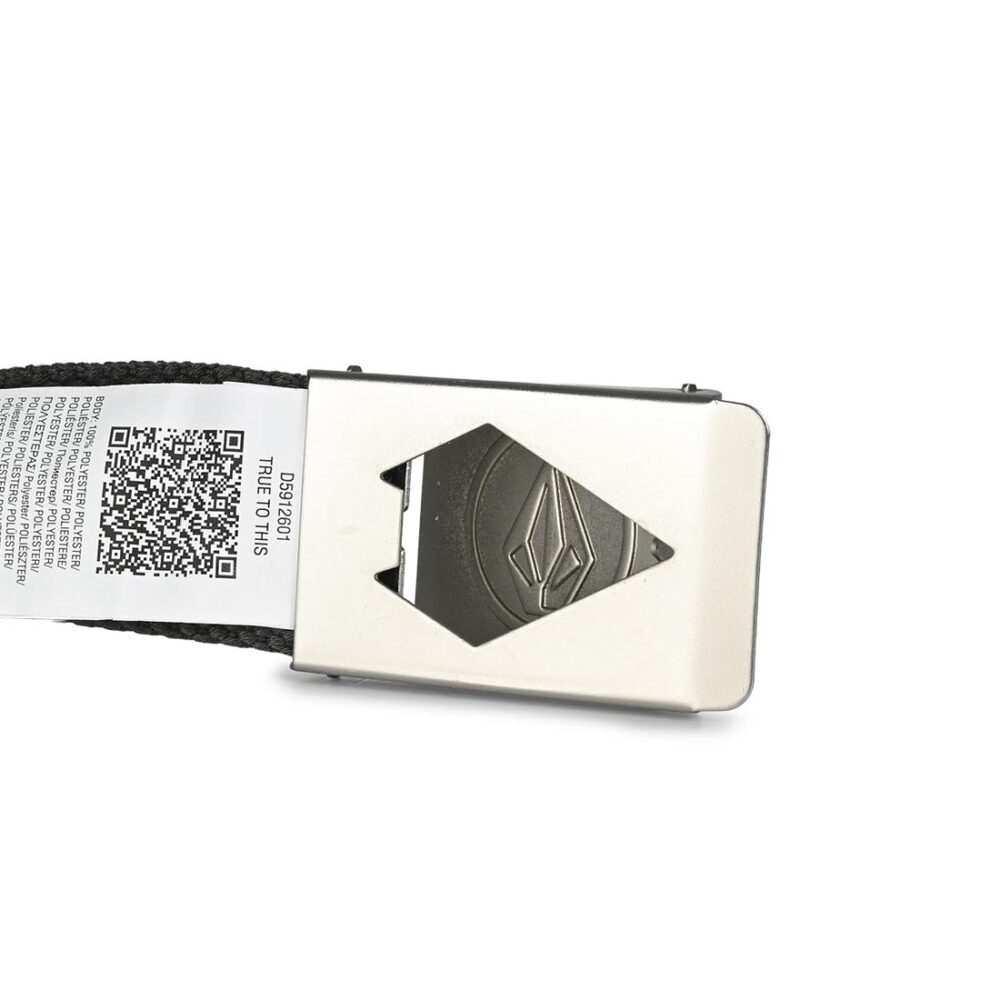 Volcom Circle Web Belt - Rinsed Black