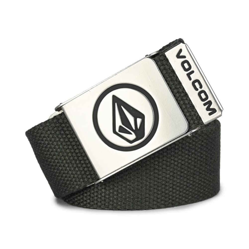 Volcom Circle Web Belt - Rinsed Black