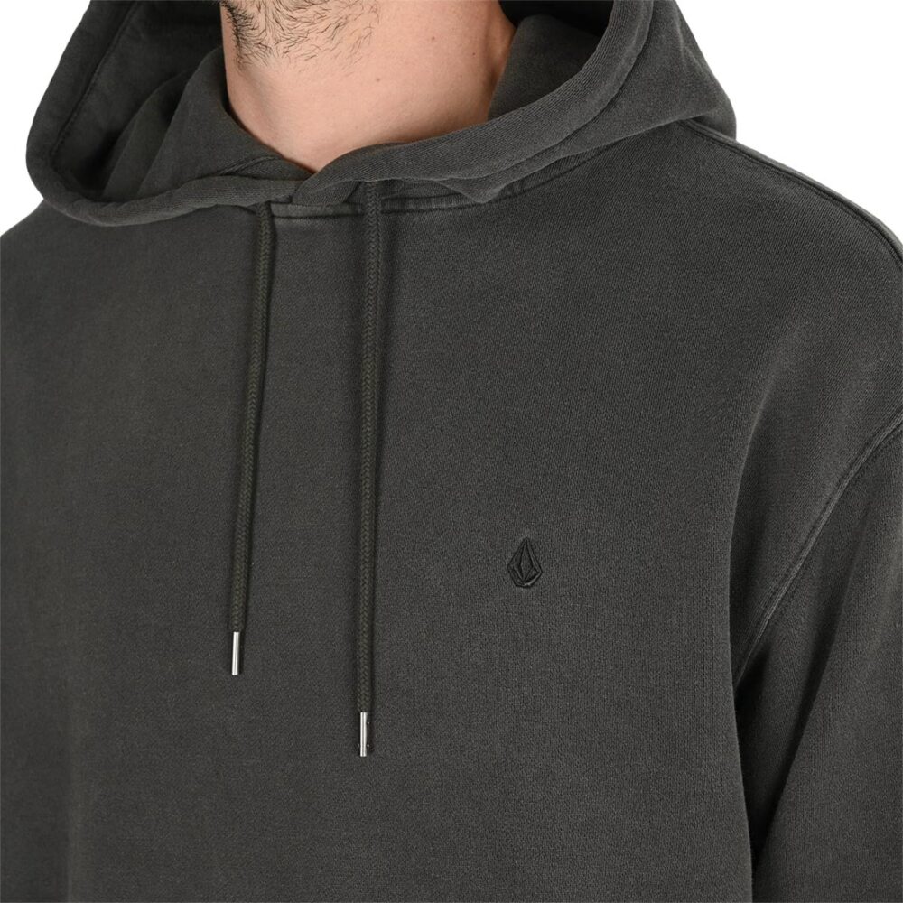 Volcom Single Stone Pullover Hoodie - Rinsed Black