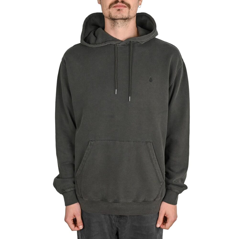 Volcom Single Stone Pullover Hoodie - Rinsed Black