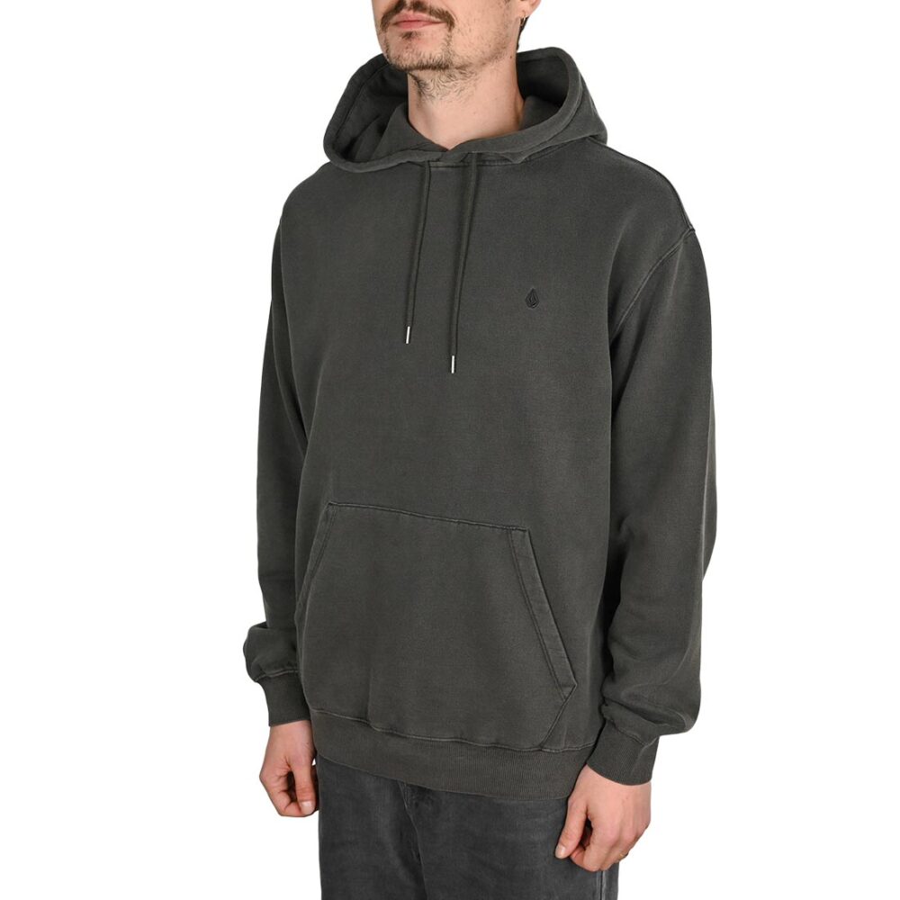 Volcom Single Stone Pullover Hoodie - Rinsed Black