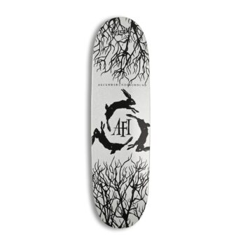 Welcome x AFI December Underground 8.8" Deck - White Glitter